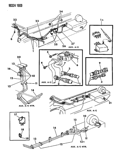 1992 Dodge Ram Van Control Valve Diagram for 4361017