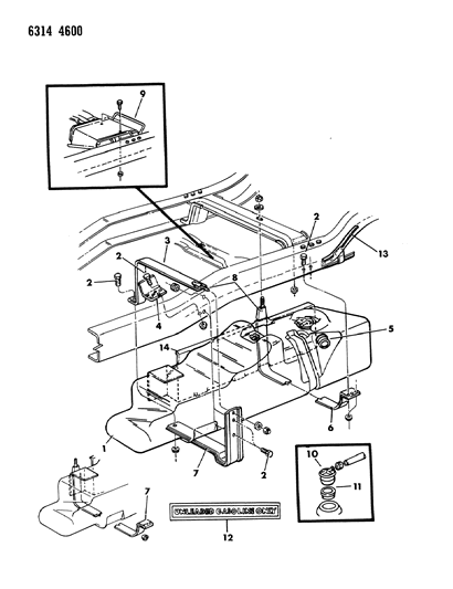 1987 Dodge D150 Fuel Tank Diagram 2 - Thumbnail
