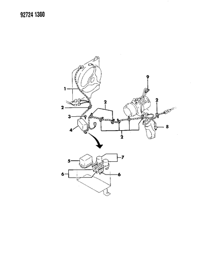 1992 Dodge Colt Wiring Harness of Heater & Air Conditioning Diagram