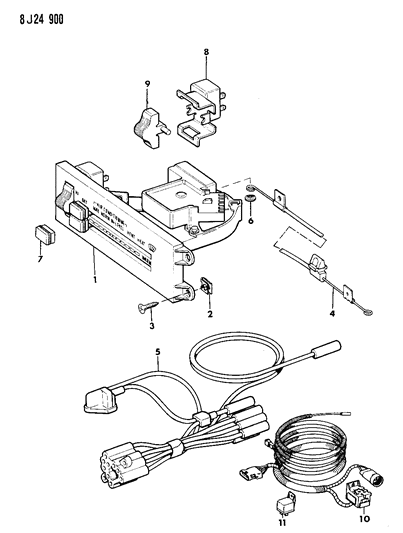 1990 Jeep Comanche Blower Motor Switch Diagram for 83502719