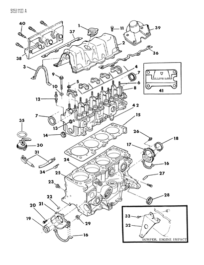 1985 Chrysler LeBaron Plug, Cylinder Block Water Jacket Drain (1/4) Pipe Diagram for 4556023