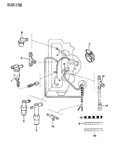 1986 Jeep J20 PCV System Diagram 2 - Thumbnail