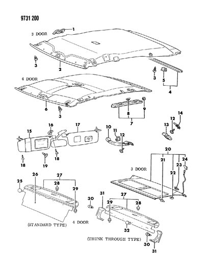 1989 Dodge Colt Screw , (Washer Assembled 5X25) Diagram for MS350072