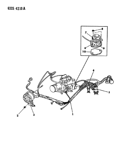 1987 Dodge D150 EGR System Diagram 4 - Thumbnail