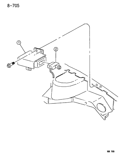 1996 Dodge Neon Module Diagram for 5269943