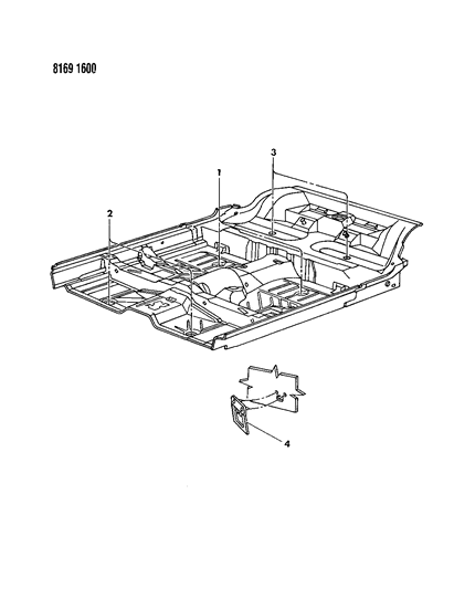1988 Dodge Shadow Plugs Front Floor Pan Diagram
