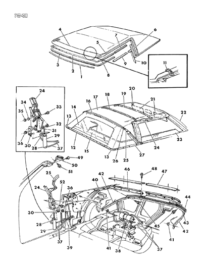 1985 Chrysler LeBaron Screw And Washer, (M6X20) Carb/Edj HP Engine Diagram for 6100276