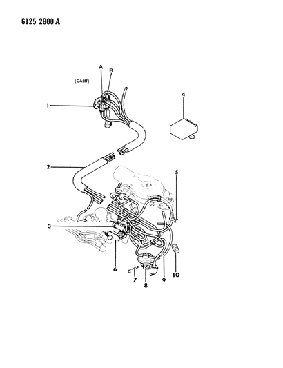1986 Chrysler LeBaron Base EGR System Diagram 4 - Thumbnail