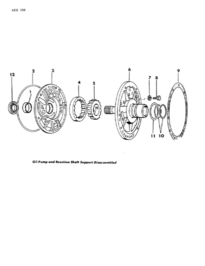 1984 Dodge Rampage Oil Pump With Reaction Shaft Diagram 2 - Thumbnail