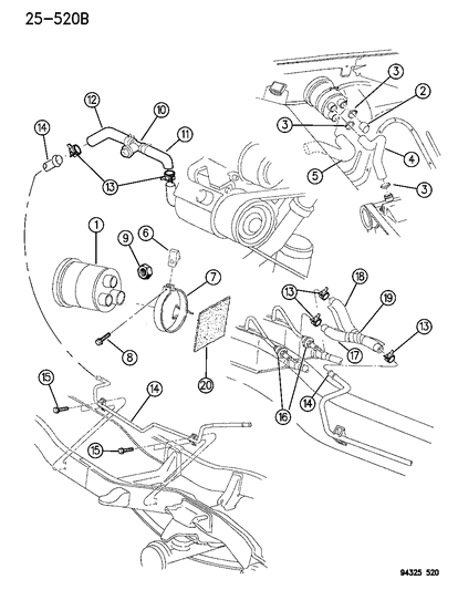 1994 Dodge Ram 2500 Relief Valve Diagram for 53030577