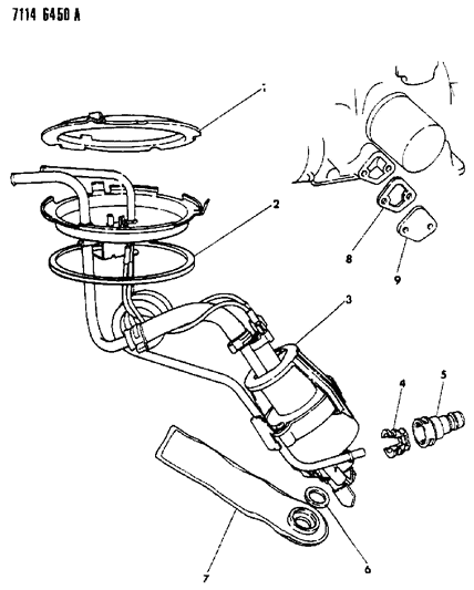 1987 Dodge Caravan Fuel Pump Diagram 2 - Thumbnail