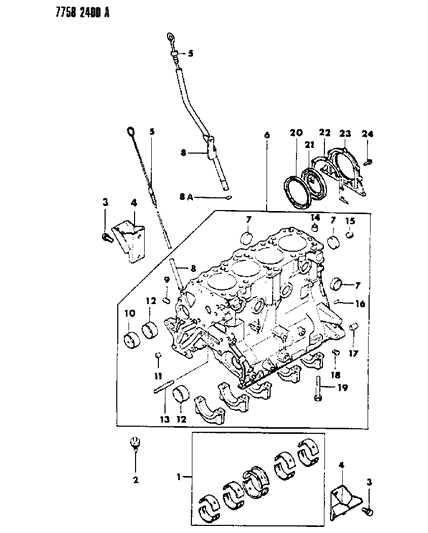 1988 Dodge Colt Cylinder Block Diagram 5 - Thumbnail