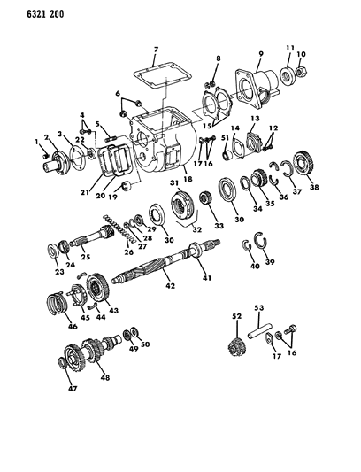 1987 Dodge D150 Transmission Diagram