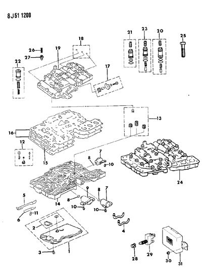 1988 Jeep Comanche Body, Check Ball Diagram for 83504042
