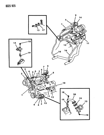 1989 Dodge Ram Van Diverter Valve Diagram for 4227671