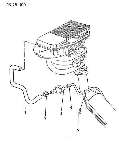 1993 Chrysler LeBaron Sedan Aspirator Diagram