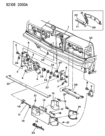 1992 Chrysler Imperial Lamps - Front Rotating Diagram 2 - Thumbnail