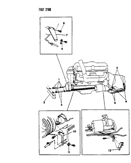 1987 Dodge Aries Oil Cooler Diagram 3 - Thumbnail