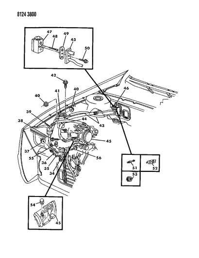 1988 Dodge Daytona Plumbing - A/C & Heater Diagram 2 - Thumbnail