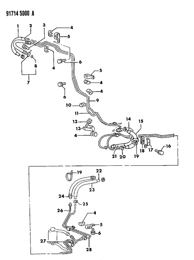 1991 Dodge Ram 50 Fuel Lines Diagram 3 - Thumbnail
