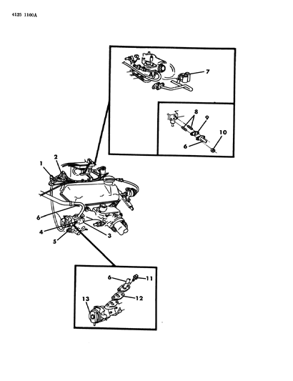1984 Chrysler New Yorker EGR System Diagram 1 - Thumbnail