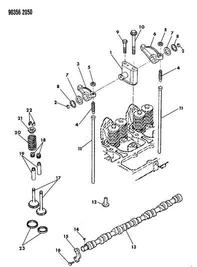 1993 Dodge D350 Camshaft & Valves Diagram 2 - Thumbnail