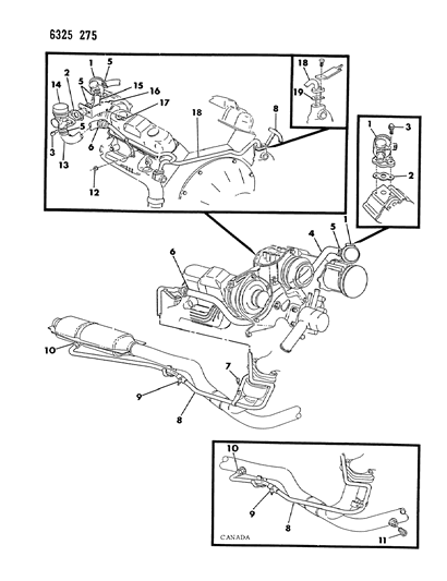1987 Dodge Dakota Air Pump Tubing Diagram 3 - Thumbnail