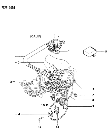 1987 Dodge Aries EGR System Diagram 4 - Thumbnail