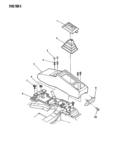 1988 Dodge Shadow Consulate Diagram 1 - Thumbnail