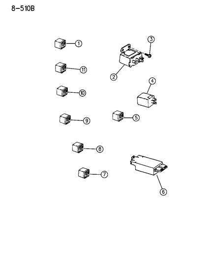1995 Jeep Cherokee Governor, Intermediate Wiper Diagram for 56007192