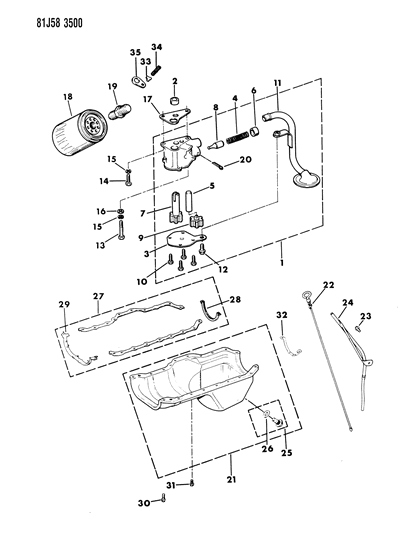 1984 Jeep Wrangler Engine Oiling Diagram 2 - Thumbnail
