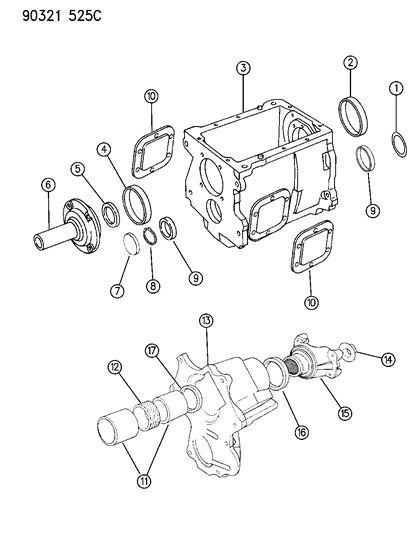 1992 Dodge D150 Transmission Diagram 2 - Thumbnail