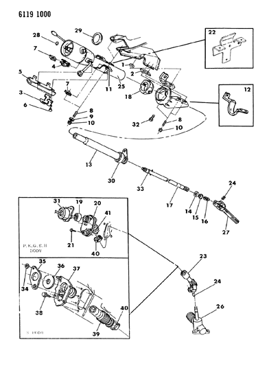 1986 Dodge Aries Transmission Pan Bolt Diagram for 6101221