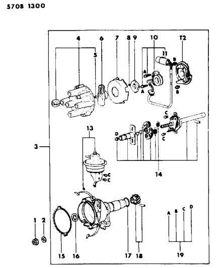 1986 Dodge Colt Distributor Diagram 1 - Thumbnail
