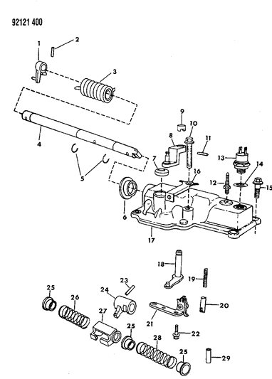 1992 Chrysler LeBaron GTC Controls, Internal Diagram