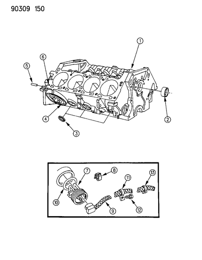 1993 Dodge Ram Wagon Cylinder Block Diagram 3 - Thumbnail