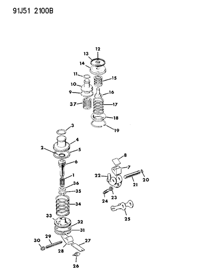 1991 Jeep Grand Wagoneer Link, W/Anchor, Reverse Band, Use W/4531012 Diagram for 4617044