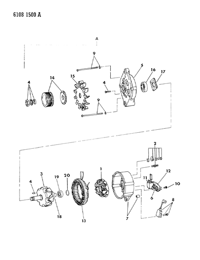 1986 Dodge Aries Control Module Diagram for R5233540