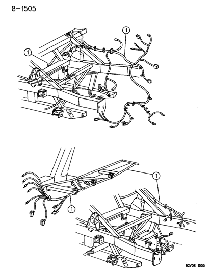 1992 Dodge Viper Wiring, Seat Belt Jumper Diagram for 4708403