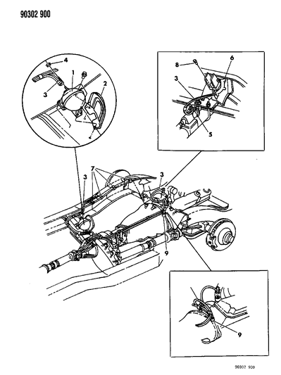 1990 Dodge W150 Connector And Filter, 1991-93 Diagram for 52077959