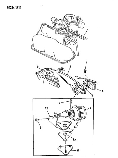 1992 Dodge D150 Speed Control Diagram 2 - Thumbnail