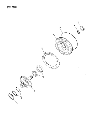 1988 Chrysler New Yorker Base Model Oil Pump With Reaction Shaft Diagram