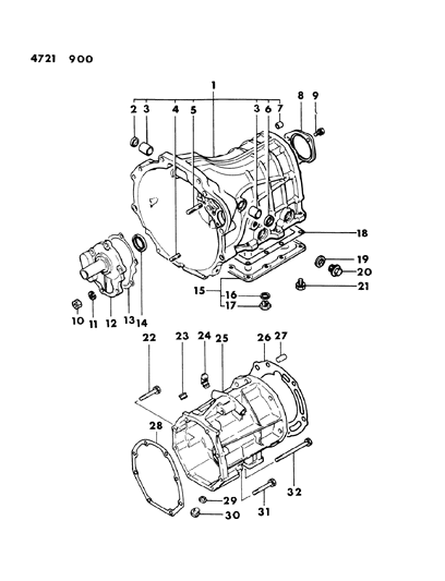 1984 Dodge Ram 50 Case & Adapter Diagram 2 - Thumbnail