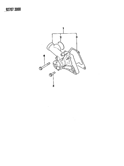 1994 Dodge Colt Water Pump Diagram 1 - Thumbnail