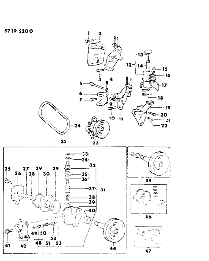 1986 Dodge Colt Filter Diagram for MB350950