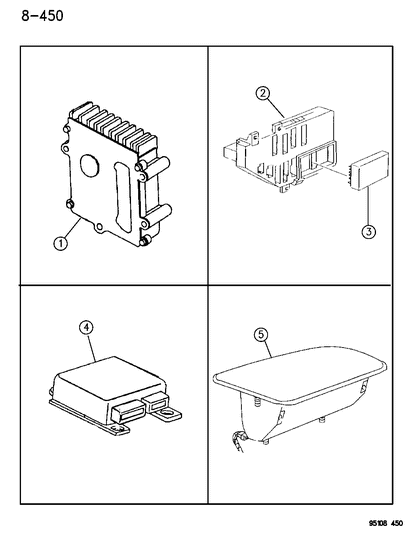 1995 Dodge Stratus Control Module Diagram for R4605094