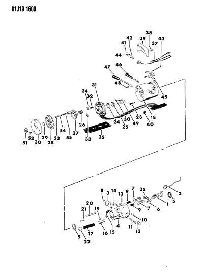1986 Jeep Wrangler Repair Kit Bolt Diagram for J4488301