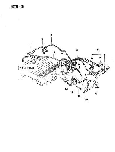 1994 Dodge Stealth EGR System Diagram 3 - Thumbnail