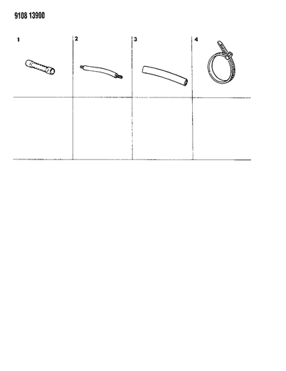 1989 Chrysler LeBaron GTC Wiring Harness Repair Crimp Pkg.-Fusible Link Pkg.-Heat Shrink Tube Diagram