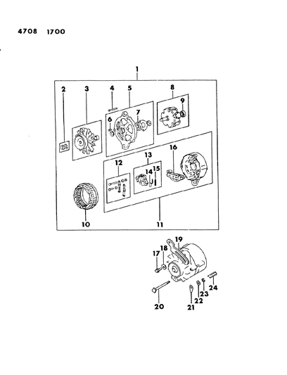1984 Chrysler Conquest Alternator Diagram